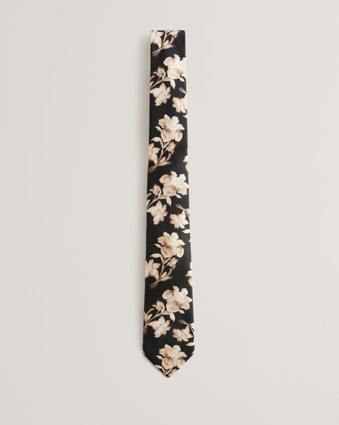 GOULDE-Ties-Floral Print Silk Tie- Ted Baker Romania